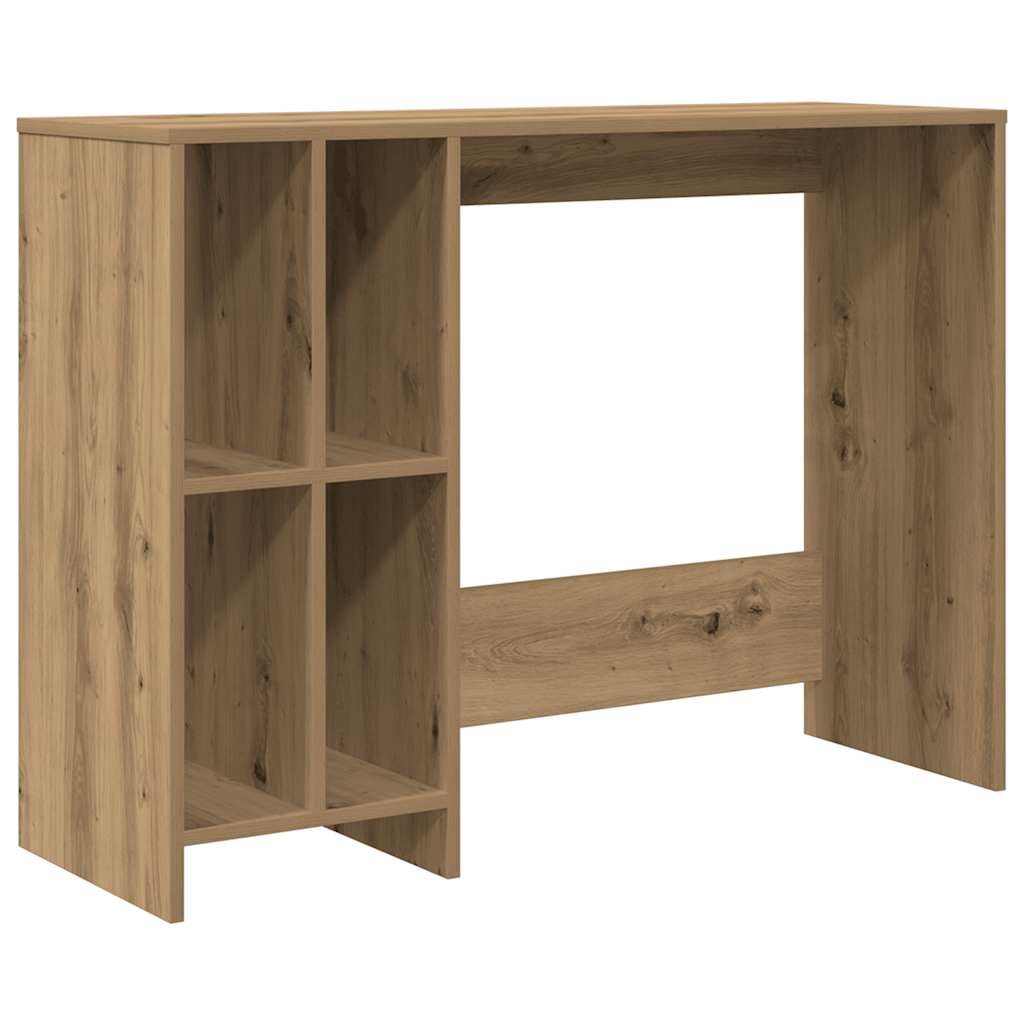 Bureau chêne artisanal 102,5x35x75 cm bois d'ingénierie - XIOS
