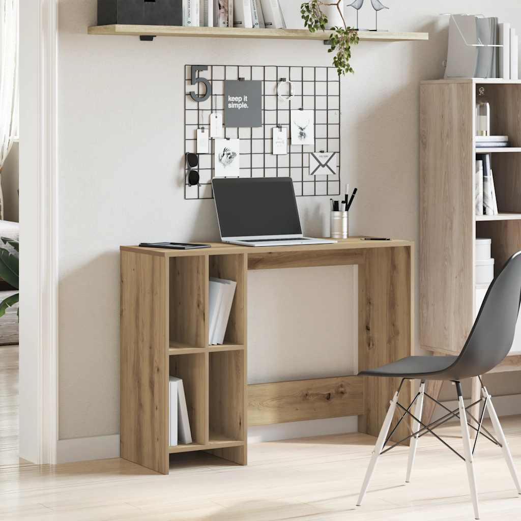 Bureau chêne artisanal 102,5x35x75 cm bois d'ingénierie - XIOS