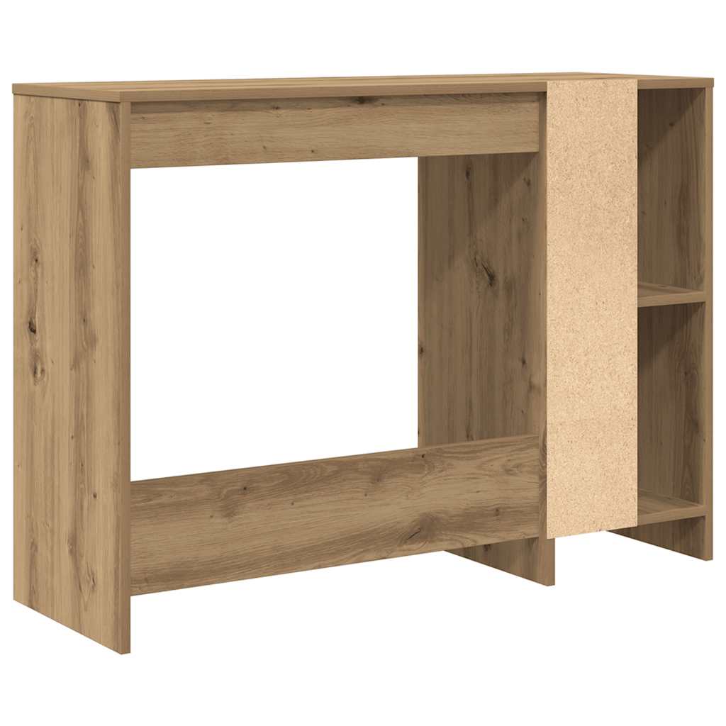 Bureau chêne artisanal 102,5x35x75 cm bois d'ingénierie - XIOS