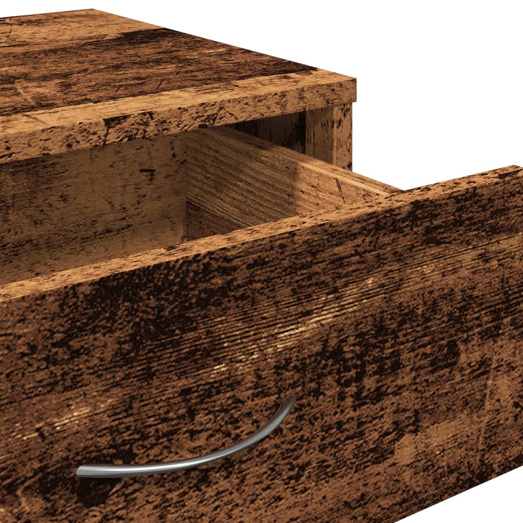 Armoire à roulettes vieux bois 46x36x59 cm bois d'ingénierie - XIOS