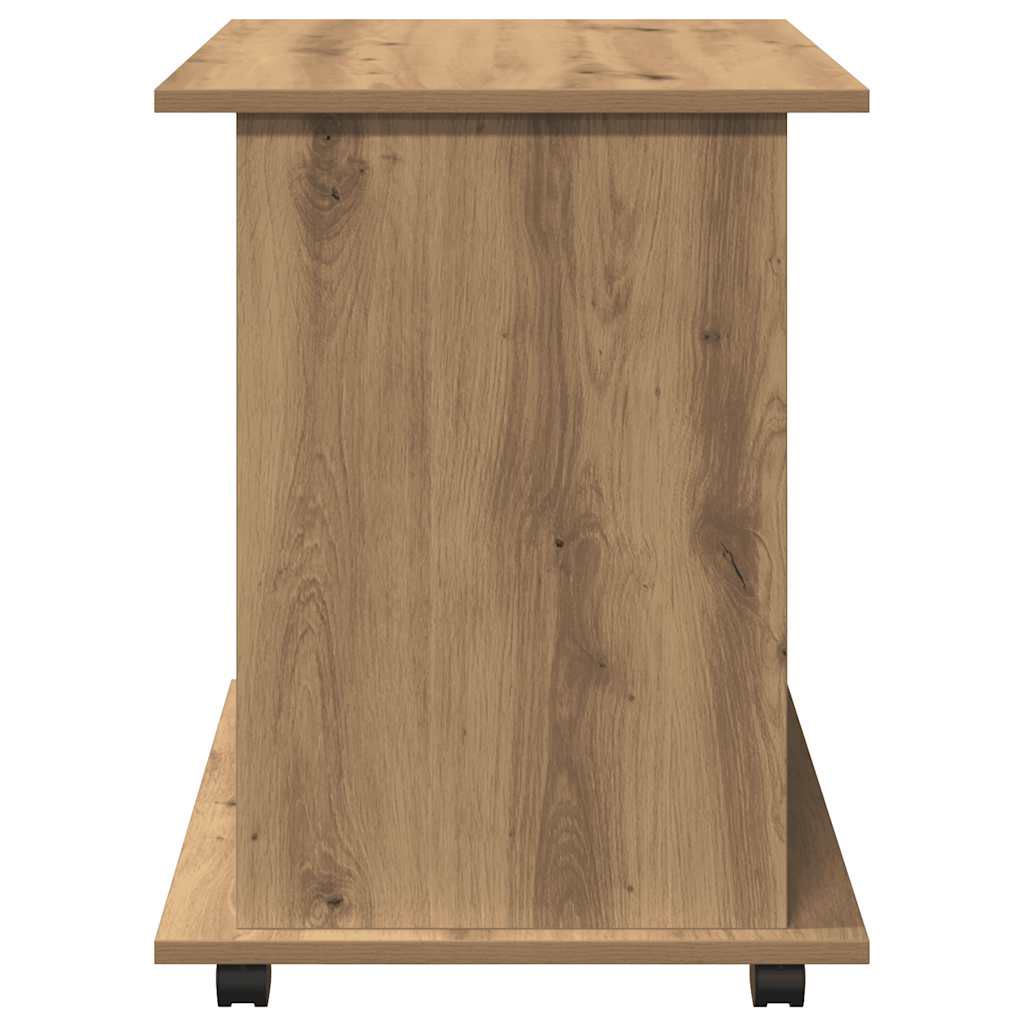Armoire roulante chêne artisanal 60x45x60 cm bois d'ingénierie - XIOS