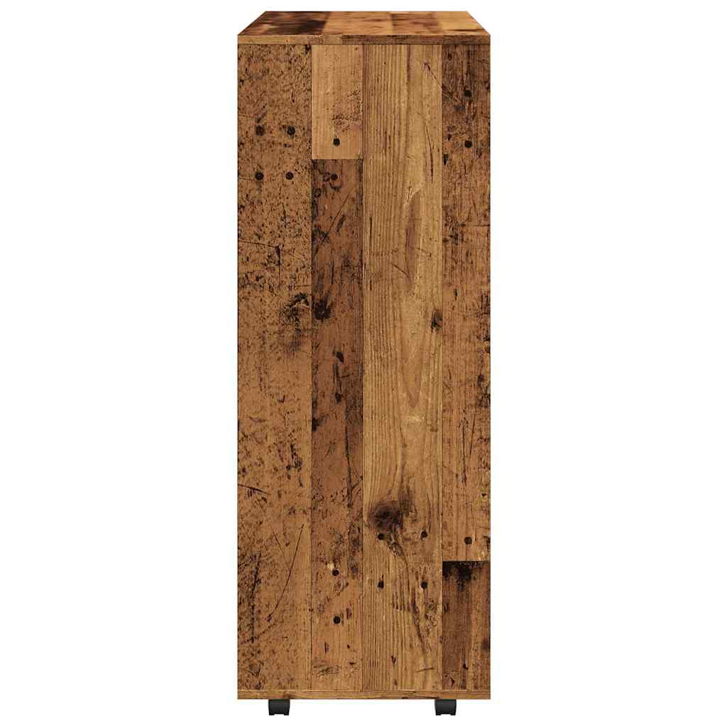 Garde-robe vieux bois 80x40x110 cm bois d'ingénierie - XIOS