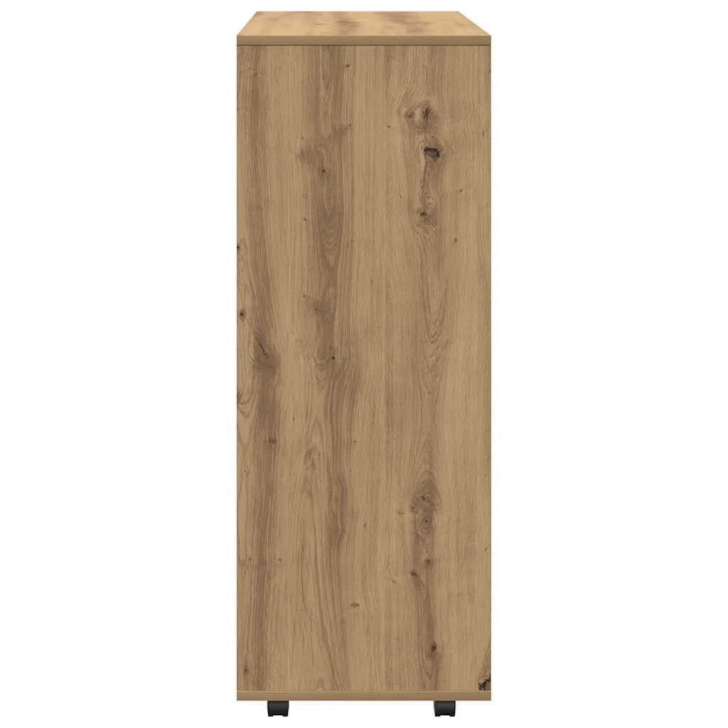 Garde-robe chêne artisanal 80x40x110 cm bois d'ingénierie - XIOS