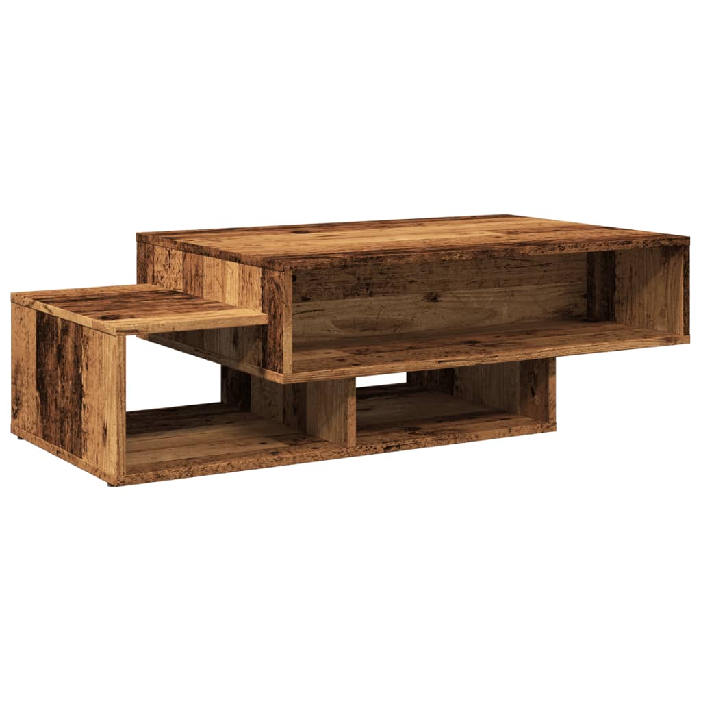 Table basse vieux bois 105x55x32 cm bois d'ingénierie - XIOS