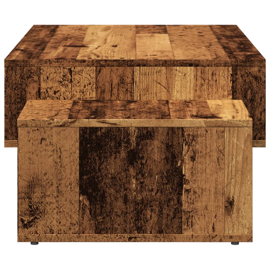 Table basse vieux bois 105x55x32 cm bois d'ingénierie - XIOS