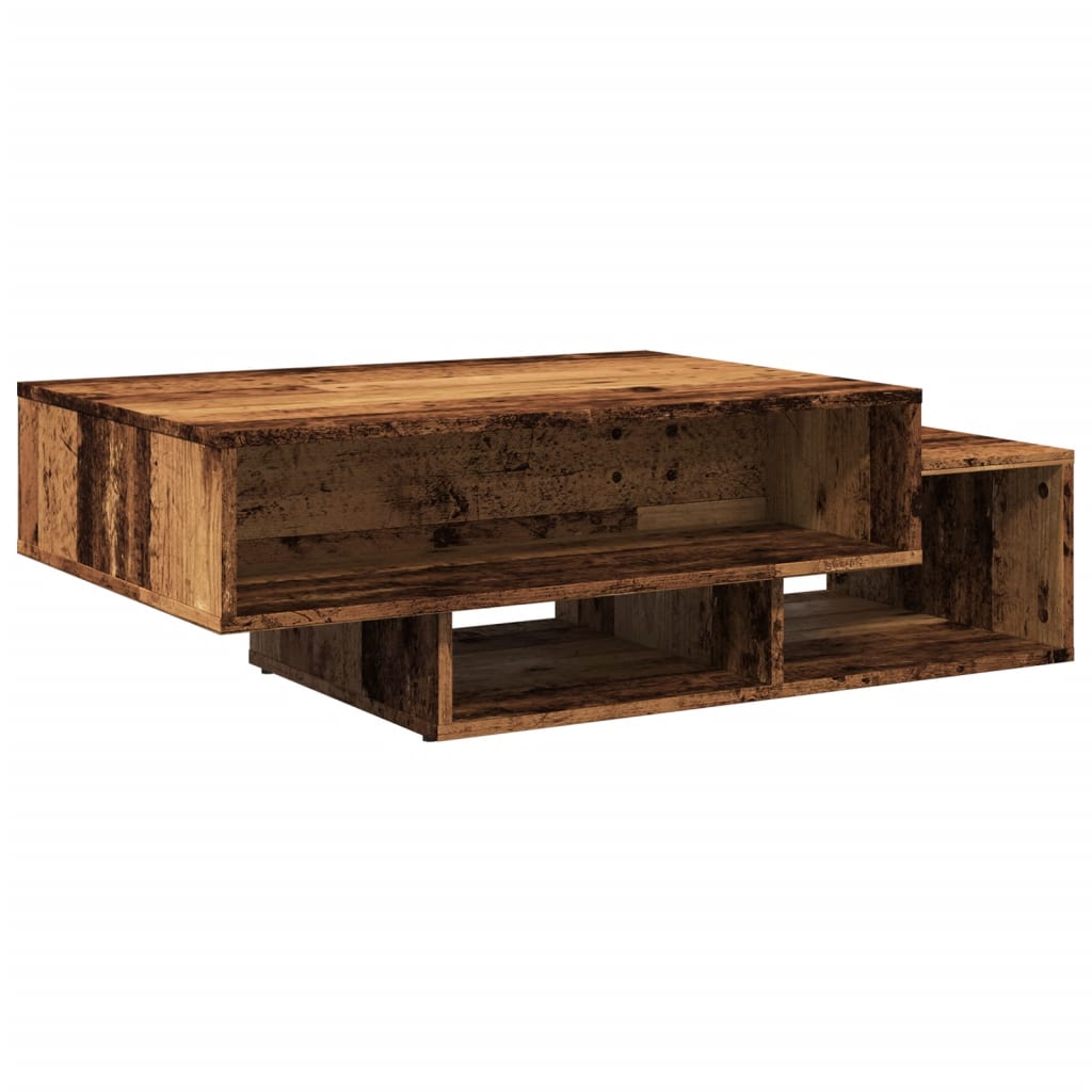 Table basse vieux bois 105x55x32 cm bois d'ingénierie - XIOS