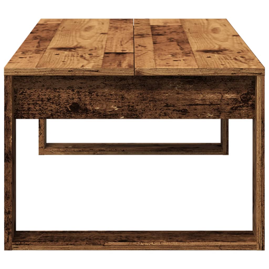 Table basse vieux bois 102x50x35 cm bois d'ingénierie - XIOS