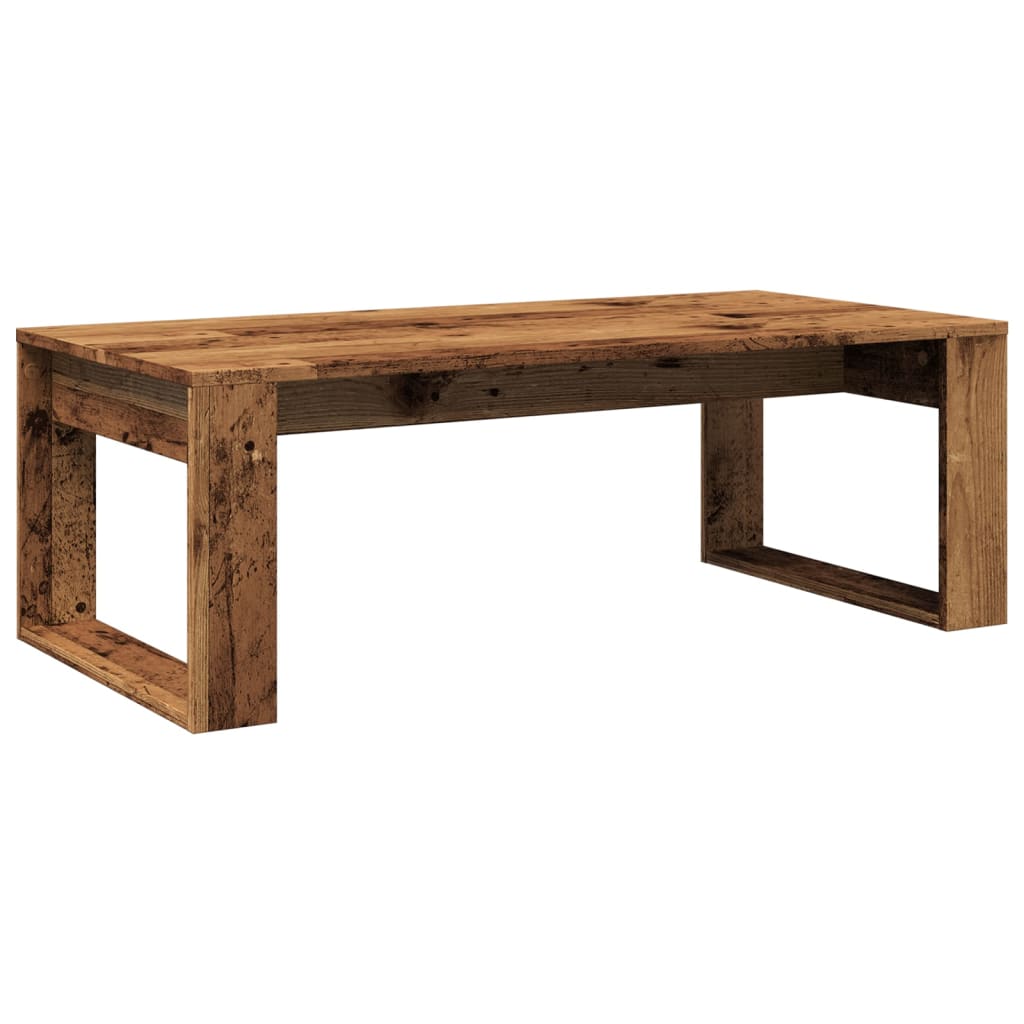 Table basse vieux bois 102x50x35 cm bois d'ingénierie - XIOS
