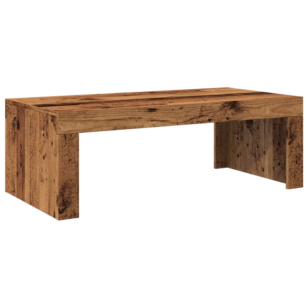 Table basse vieux bois 102x50x35 cm bois d'ingénierie - XIOS