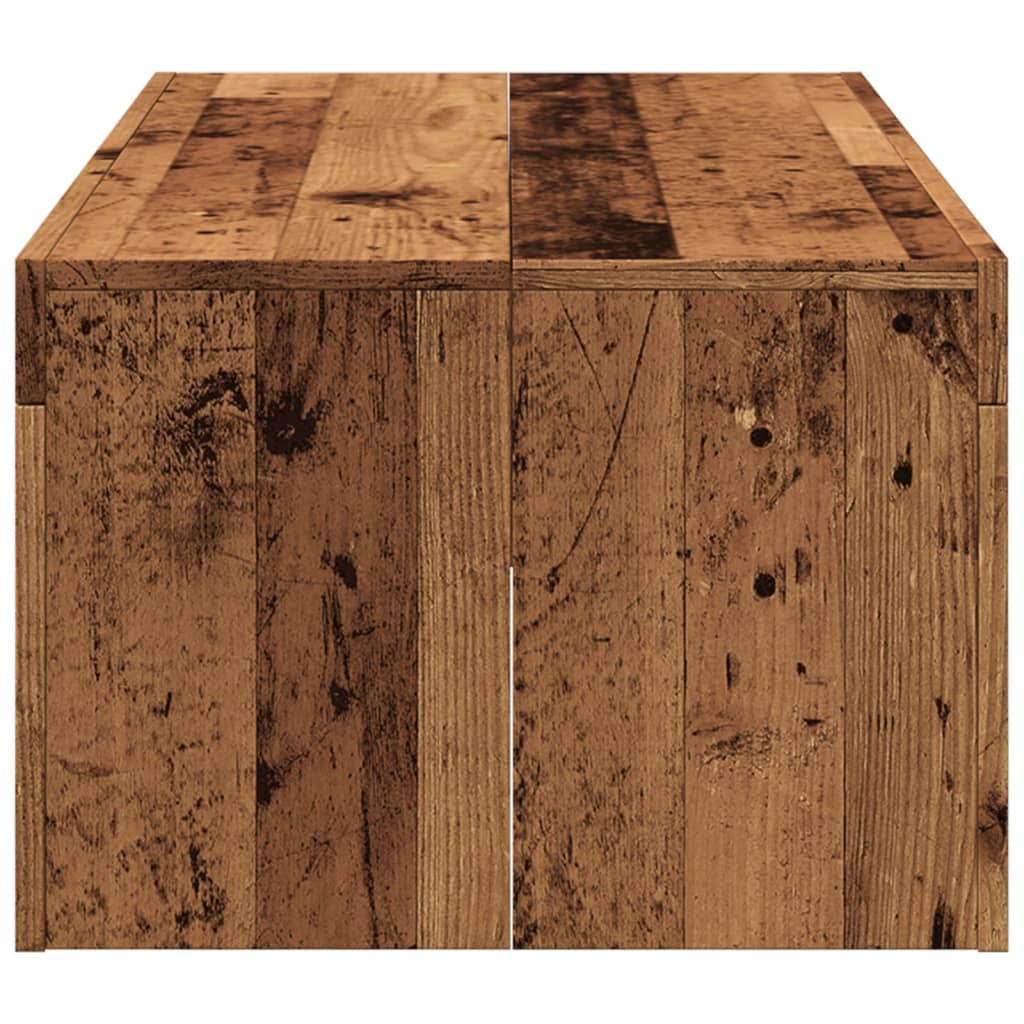Table basse vieux bois 102x50x35 cm bois d'ingénierie - XIOS