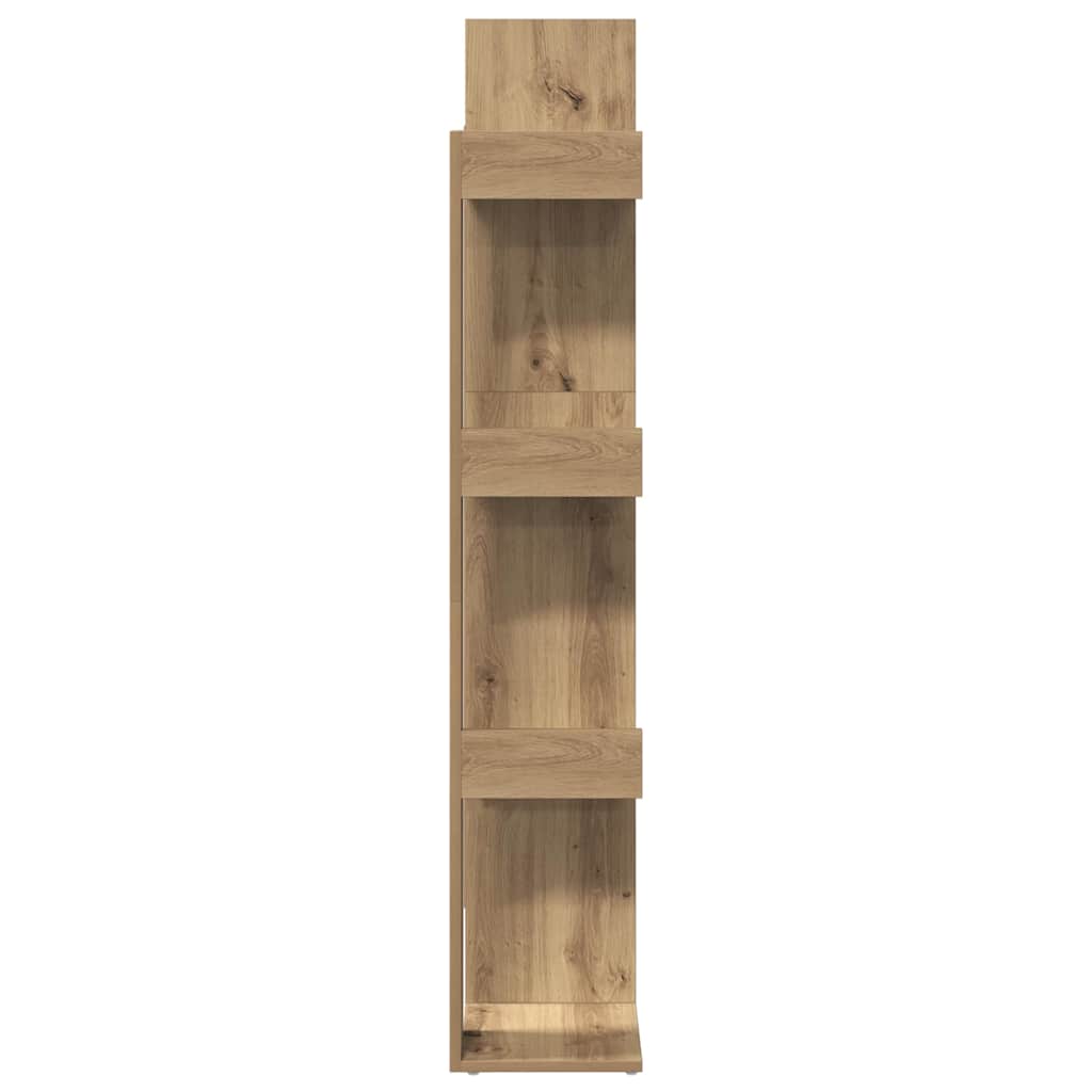 Bibliothèque chêne artisanal 86x25,5x140 cm bois d'ingénierie - XIOS