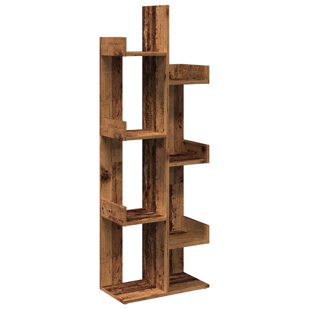 Bibliothèque vieux bois 48x25,5x140 cm bois d'ingénierie