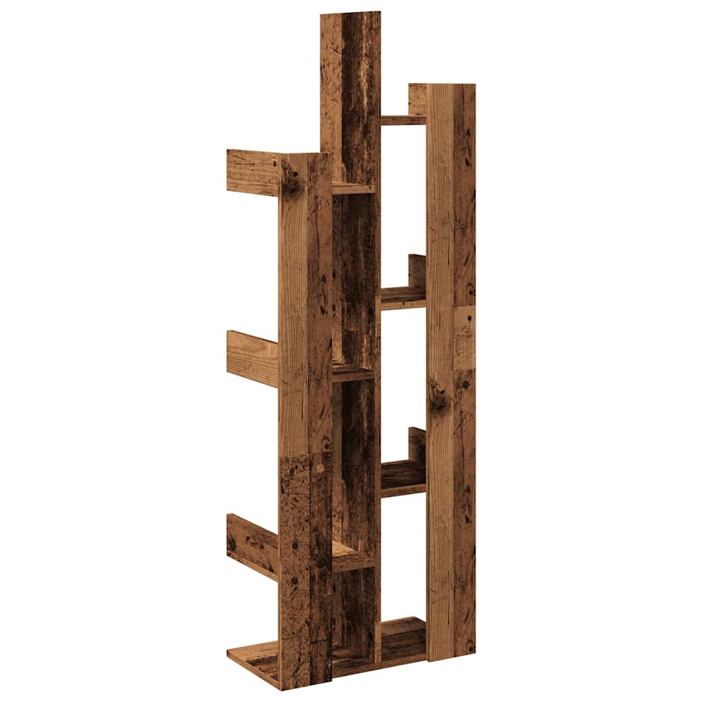 Bibliothèque vieux bois 48x25,5x140 cm bois d'ingénierie