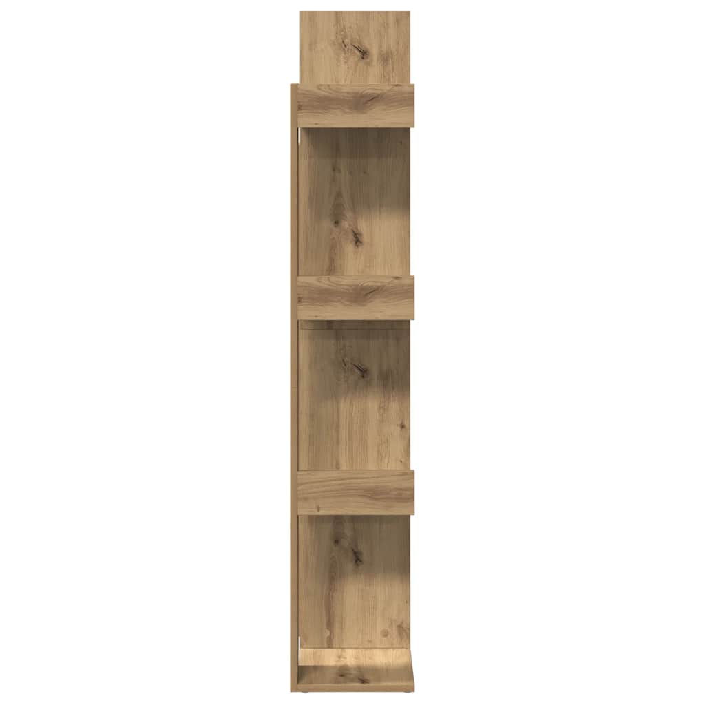 Bibliothèque chêne artisanal 48x25,5x140 cm bois d'ingénierie - XIOS