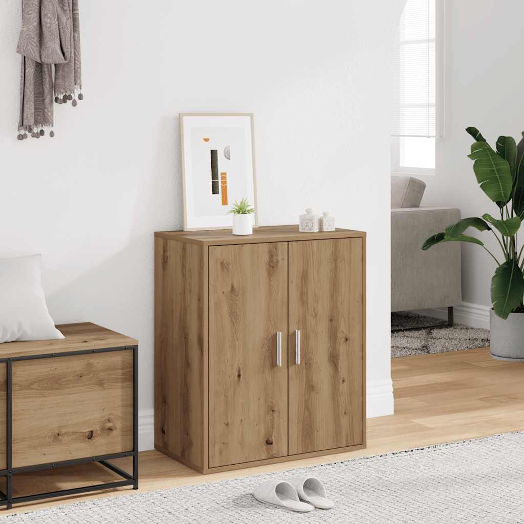 Armoire à chaussures chêne artisanal bois d'ingénierie - XIOS