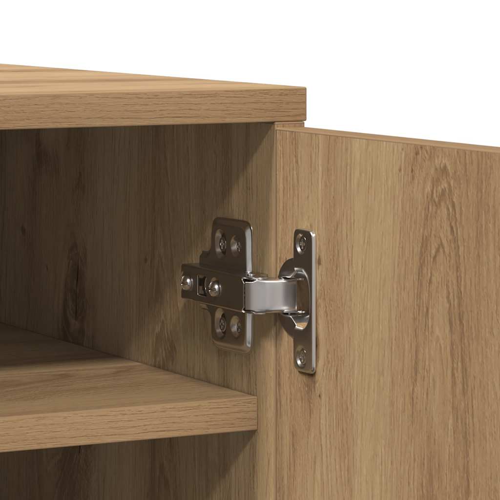 Armoire à chaussures chêne artisanal bois d'ingénierie - XIOS