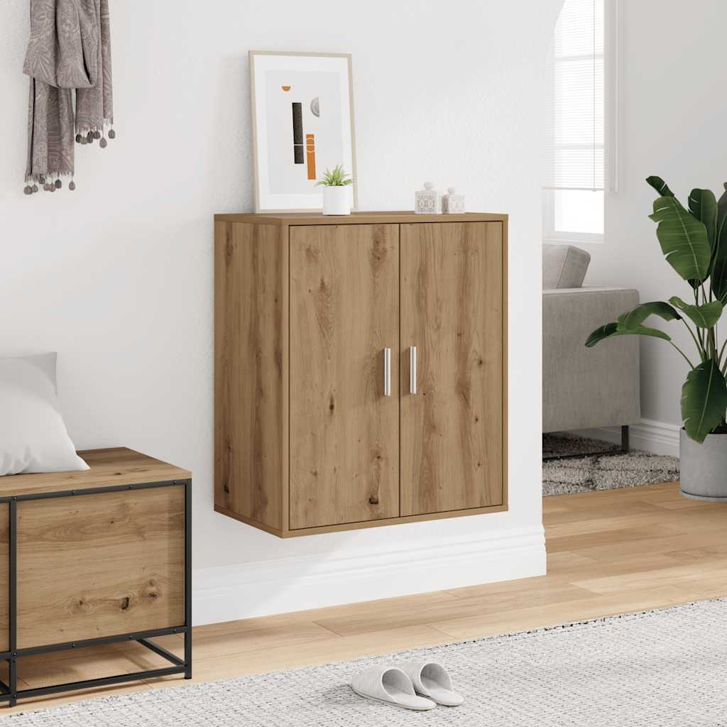 Armoire à chaussures chêne artisanal bois d'ingénierie - XIOS