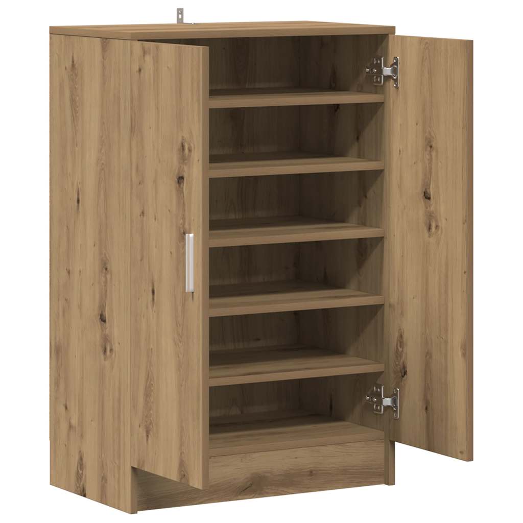 Armoire à chaussures chêne artisanal bois d'ingénierie - XIOS