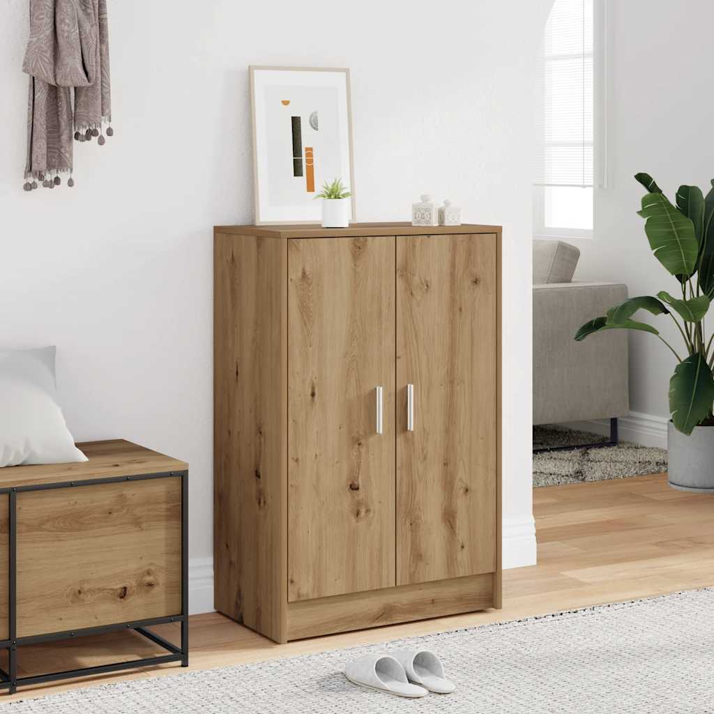 Armoire à chaussures chêne artisanal bois d'ingénierie - XIOS