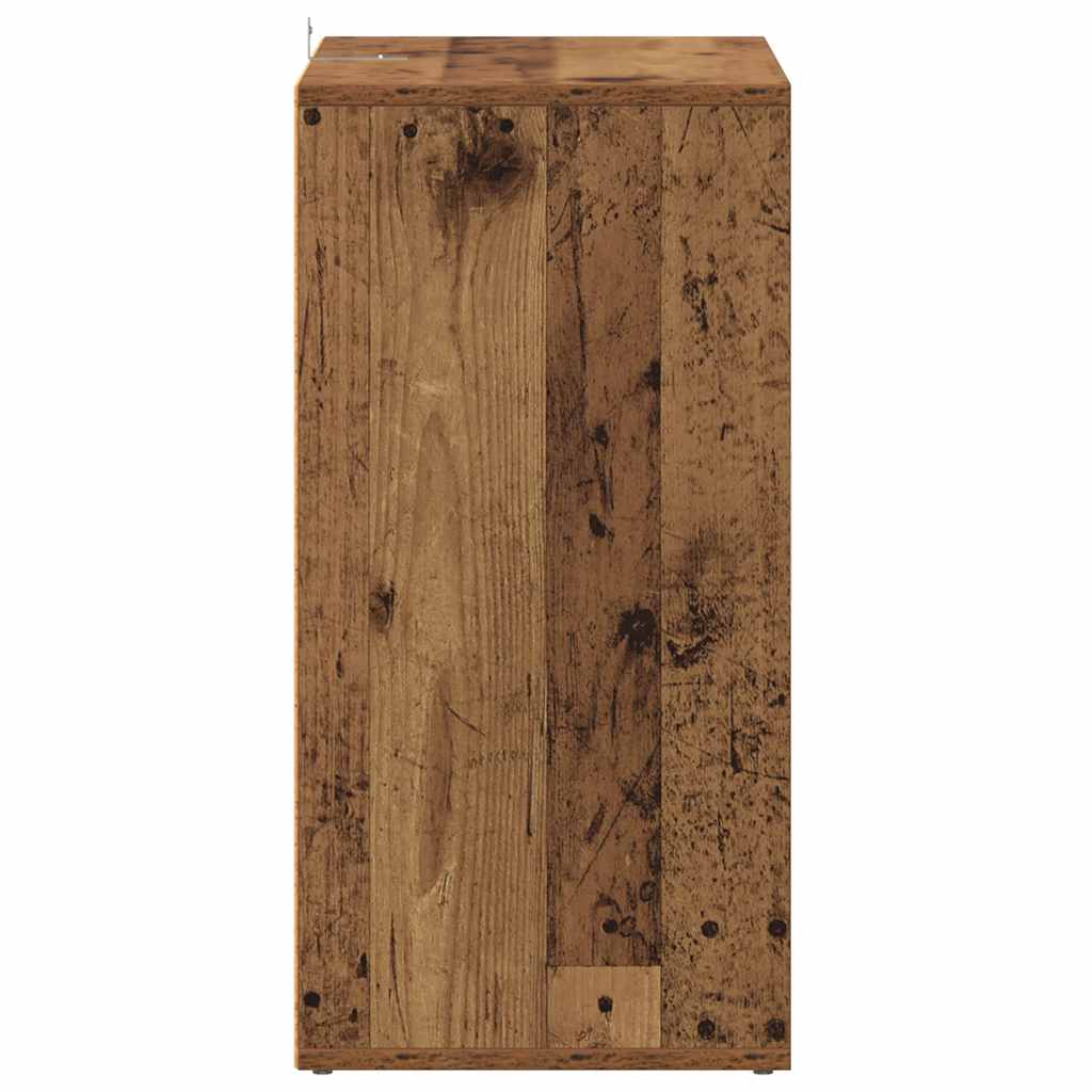 Armoire à chaussures vieux bois 60x35x70 cm bois d'ingénierie - XIOS