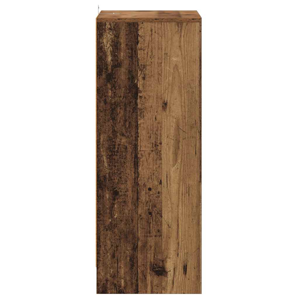 Armoire à chaussures vieux bois 60x35x92 cm bois d'ingénierie - XIOS