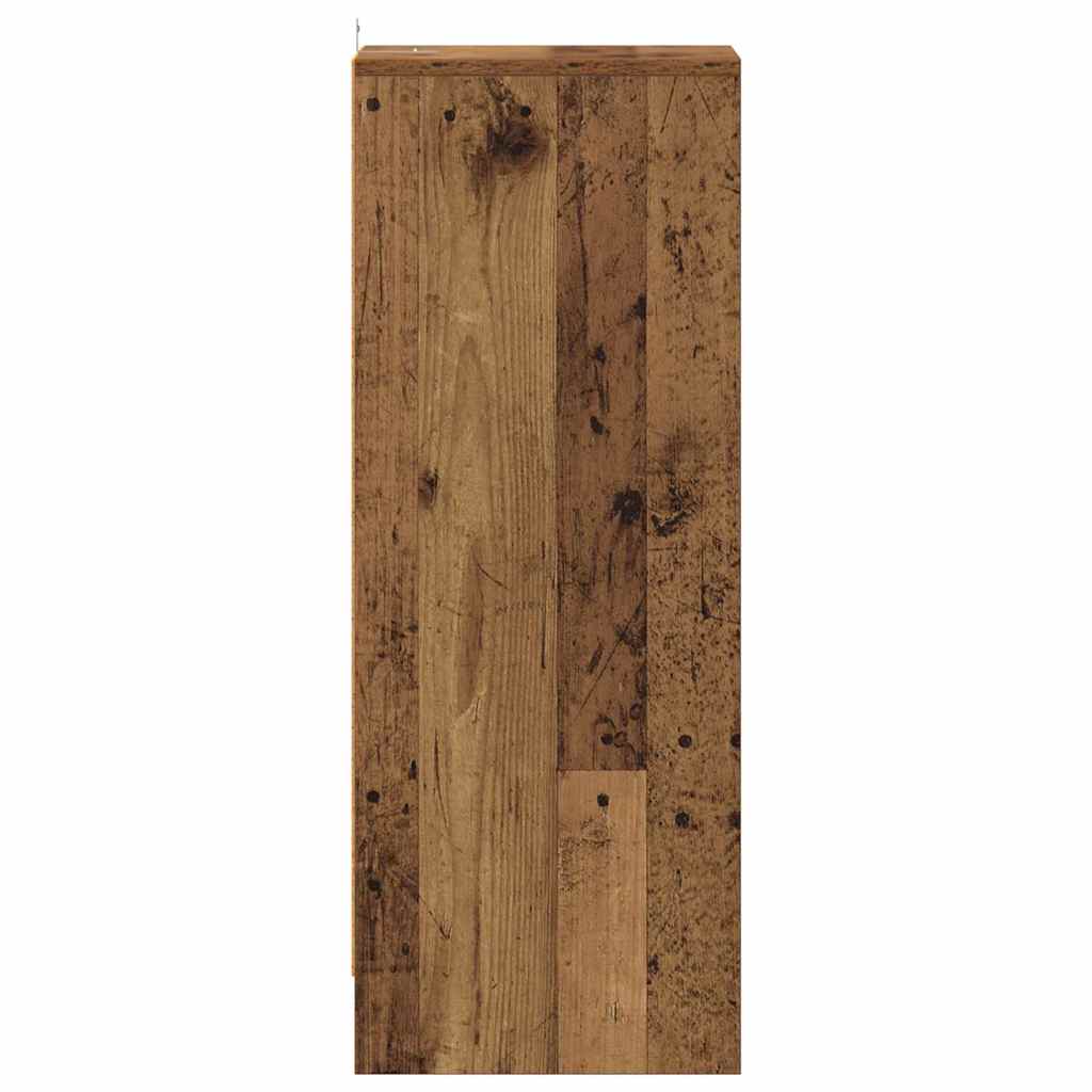 Armoire à chaussures vieux bois 32x35x92 cm bois d'ingénierie - XIOS