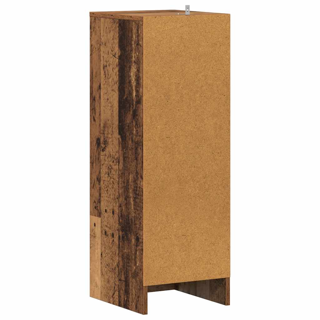 Armoire à chaussures vieux bois 32x35x92 cm bois d'ingénierie - XIOS