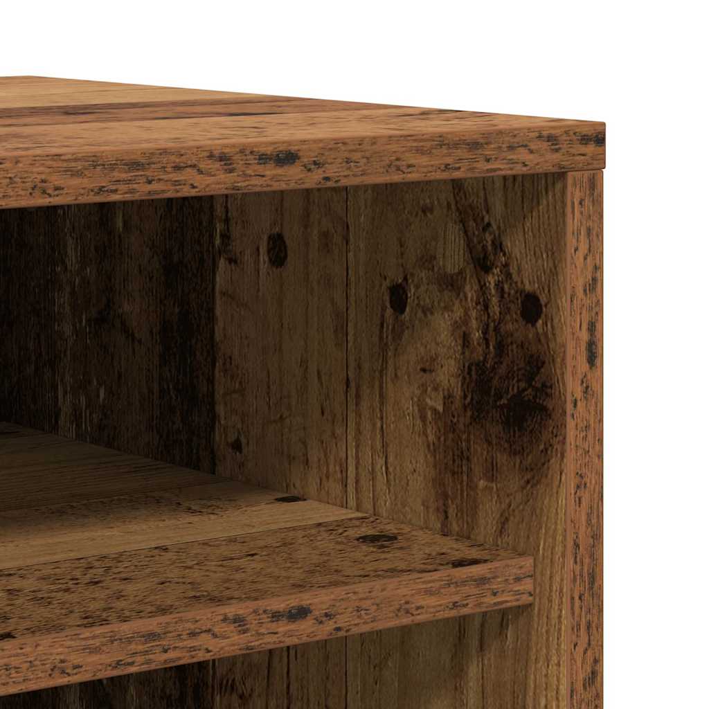 Armoire à chaussures vieux bois 32x35x92 cm bois d'ingénierie - XIOS