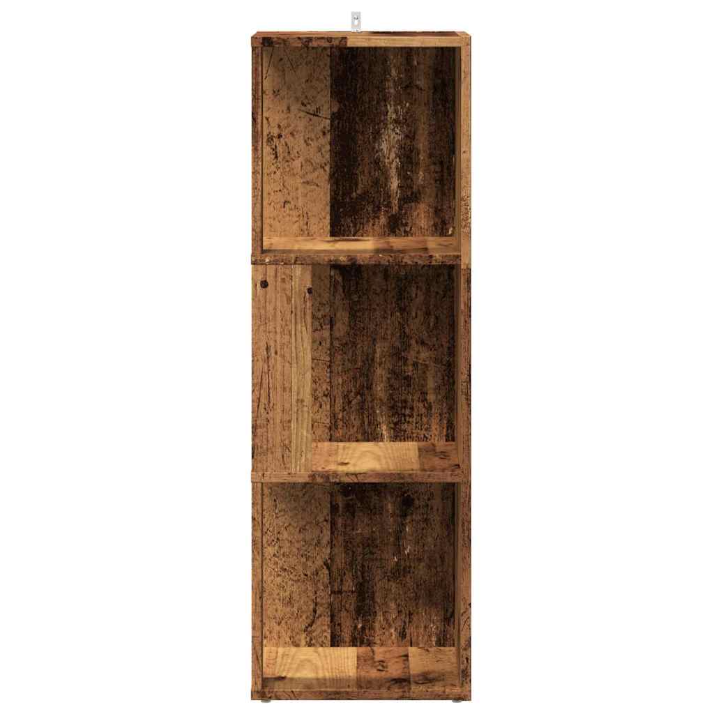 Armoire d'angle vieux bois 33x33x100 cm bois d'ingénierie - XIOS