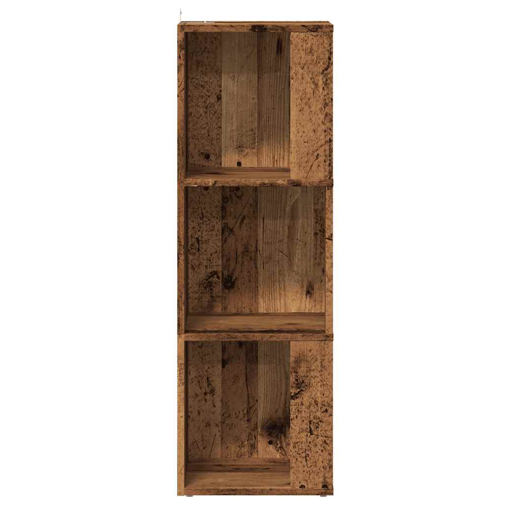 Armoire d'angle vieux bois 33x33x100 cm bois d'ingénierie - XIOS