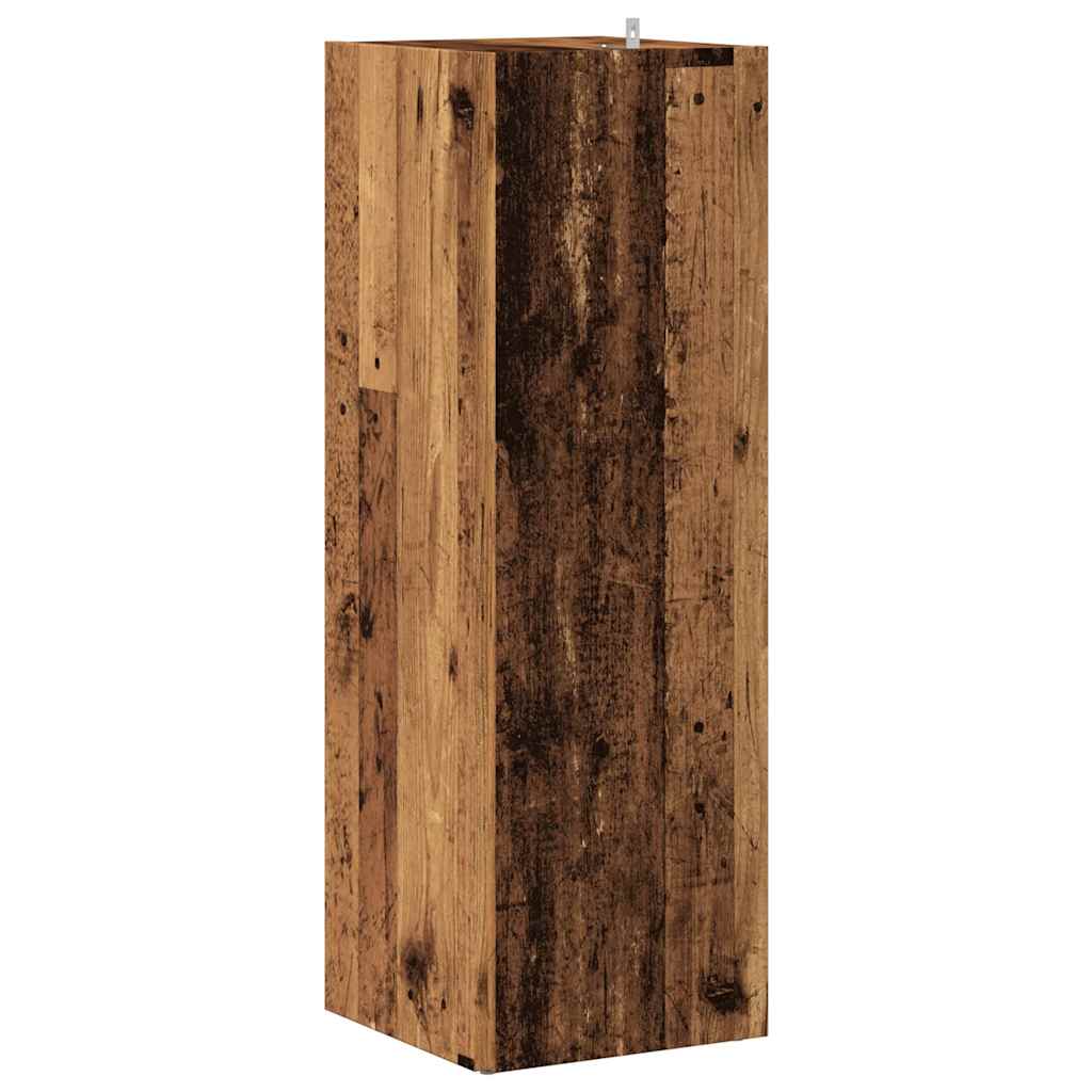Armoire d'angle vieux bois 33x33x100 cm bois d'ingénierie - XIOS