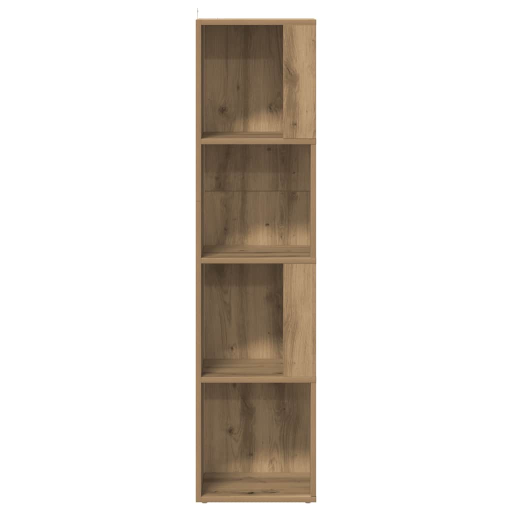 Armoire d'angle chêne artisanal 33x33x132 cm bois d'ingénierie - XIOS