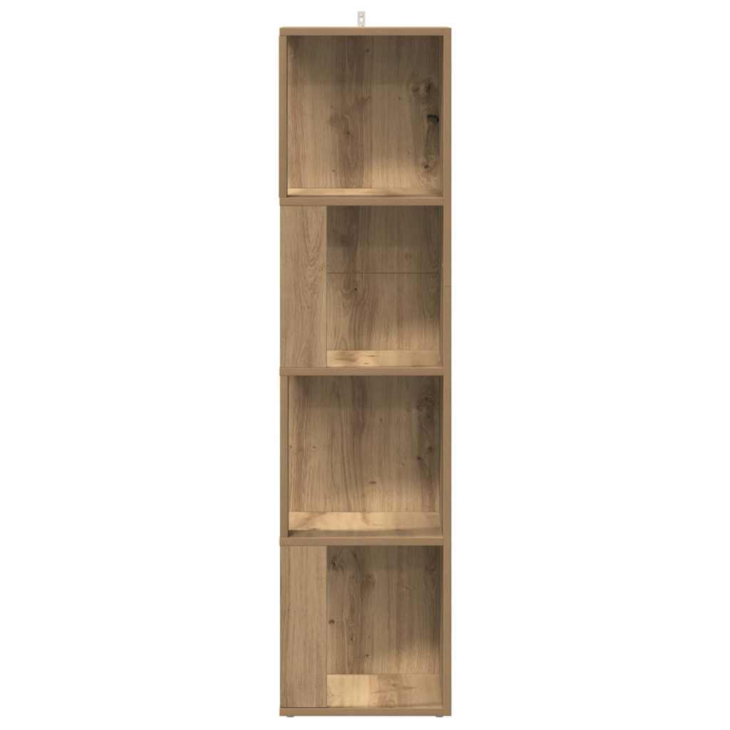 Armoire d'angle chêne artisanal 33x33x132 cm bois d'ingénierie - XIOS