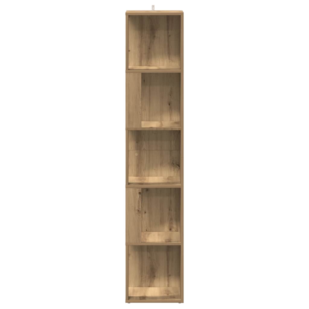 Armoire d'angle chêne artisanal 33x33x165 cm bois d'ingénierie - XIOS