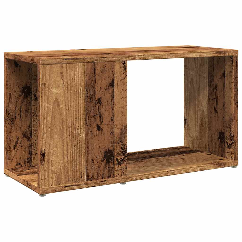 Meuble TV vieux bois 60x24x32cm bois d'ingénierie - XIOS