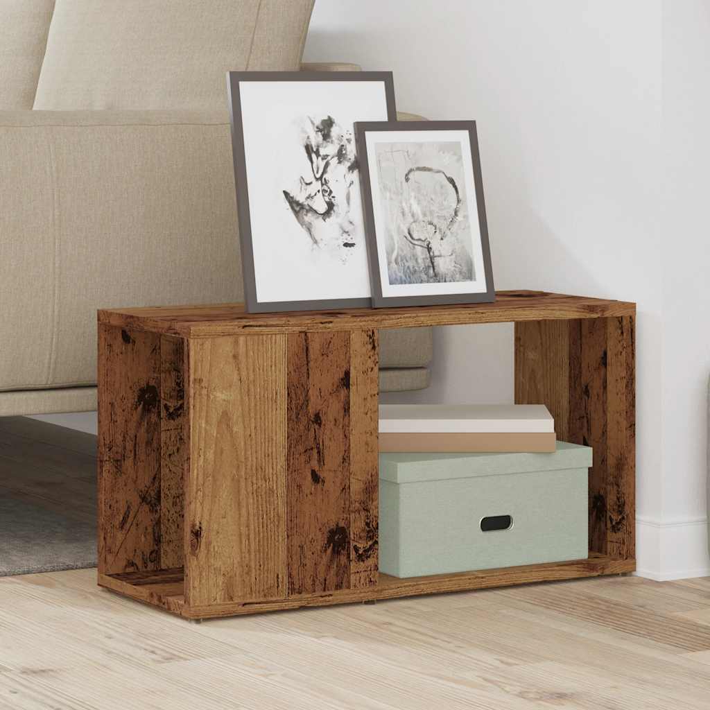 Meuble TV vieux bois 60x24x32cm bois d'ingénierie - XIOS