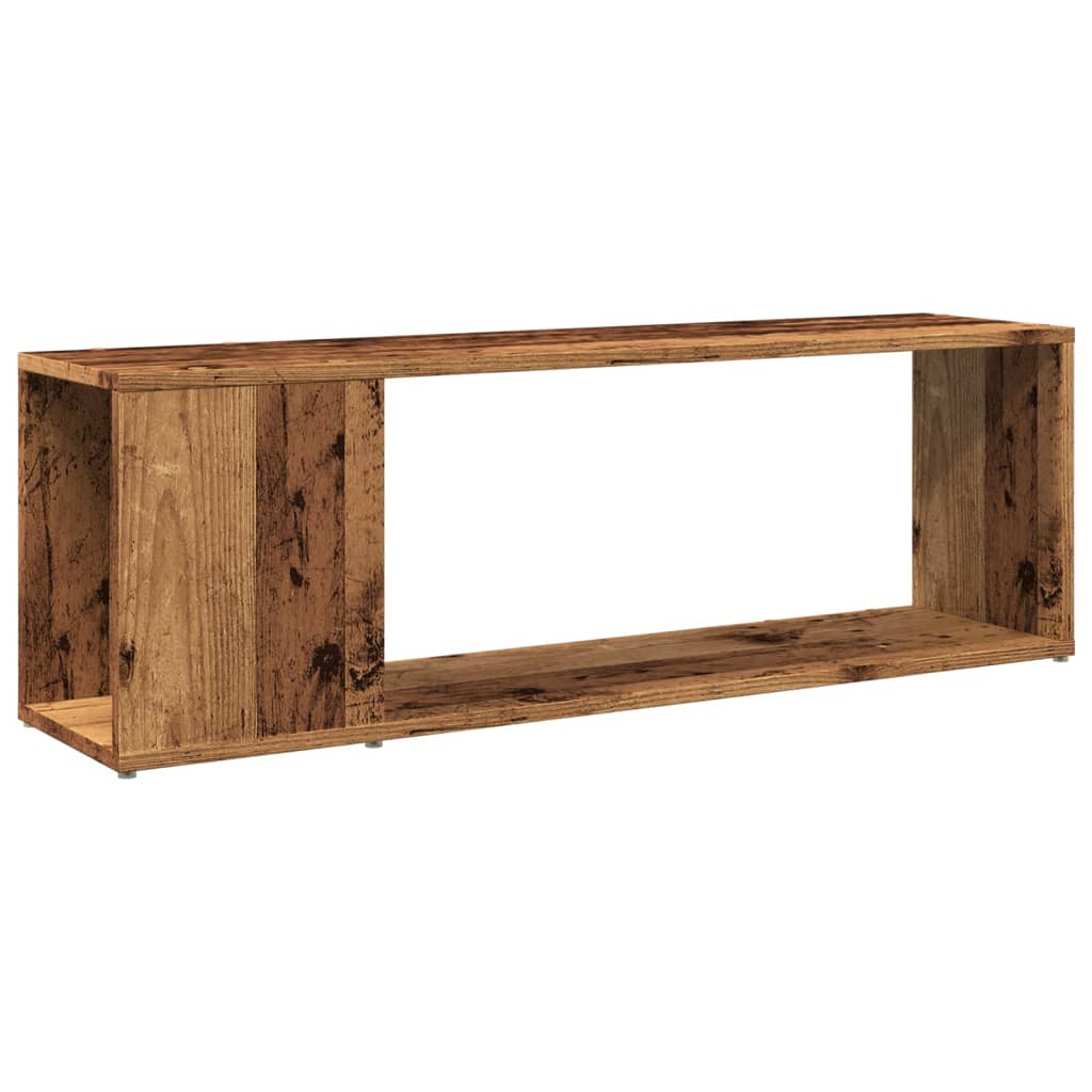 Meuble TV vieux bois 100x24x32 cm bois d'ingénierie - XIOS