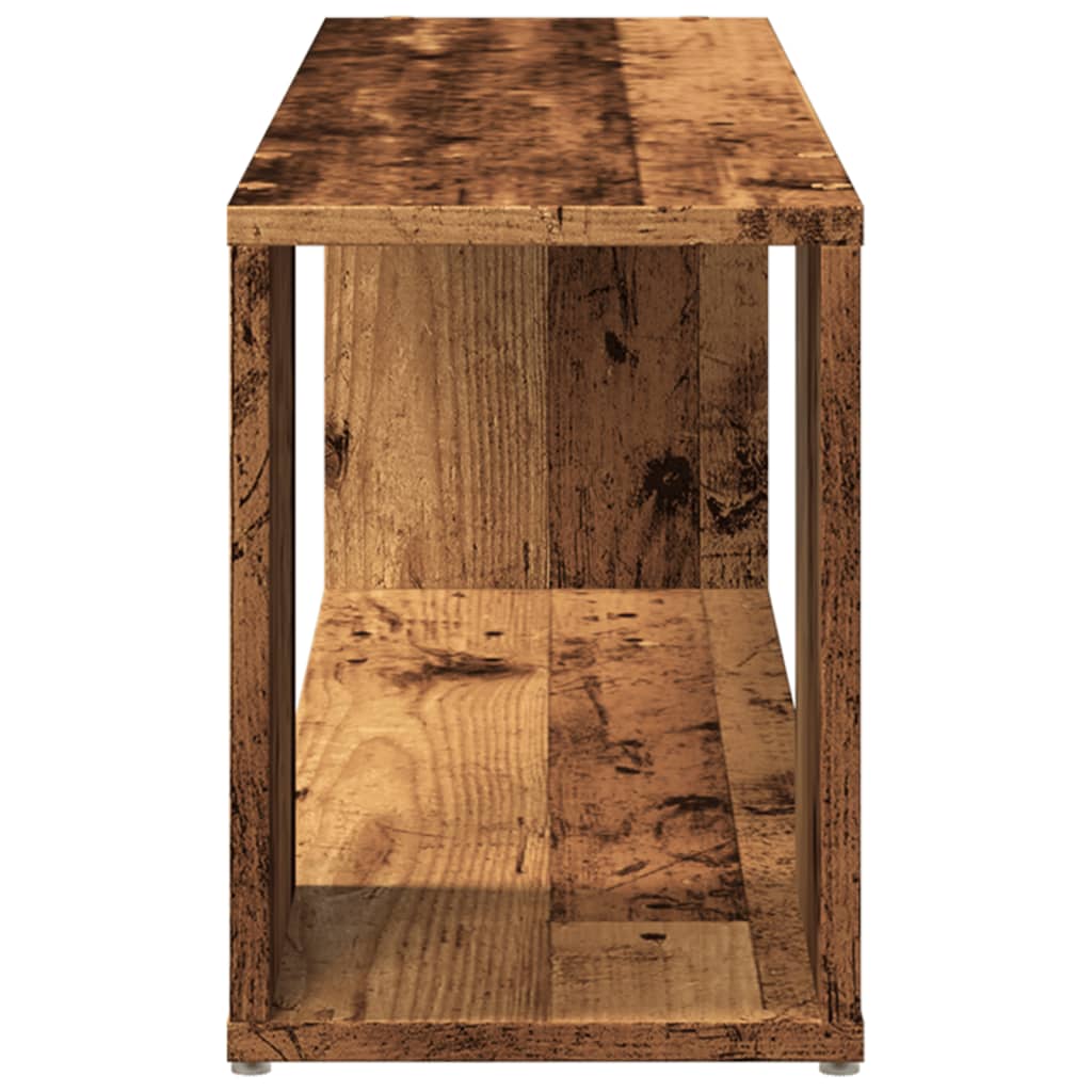 Meuble TV vieux bois 100x24x32 cm bois d'ingénierie - XIOS