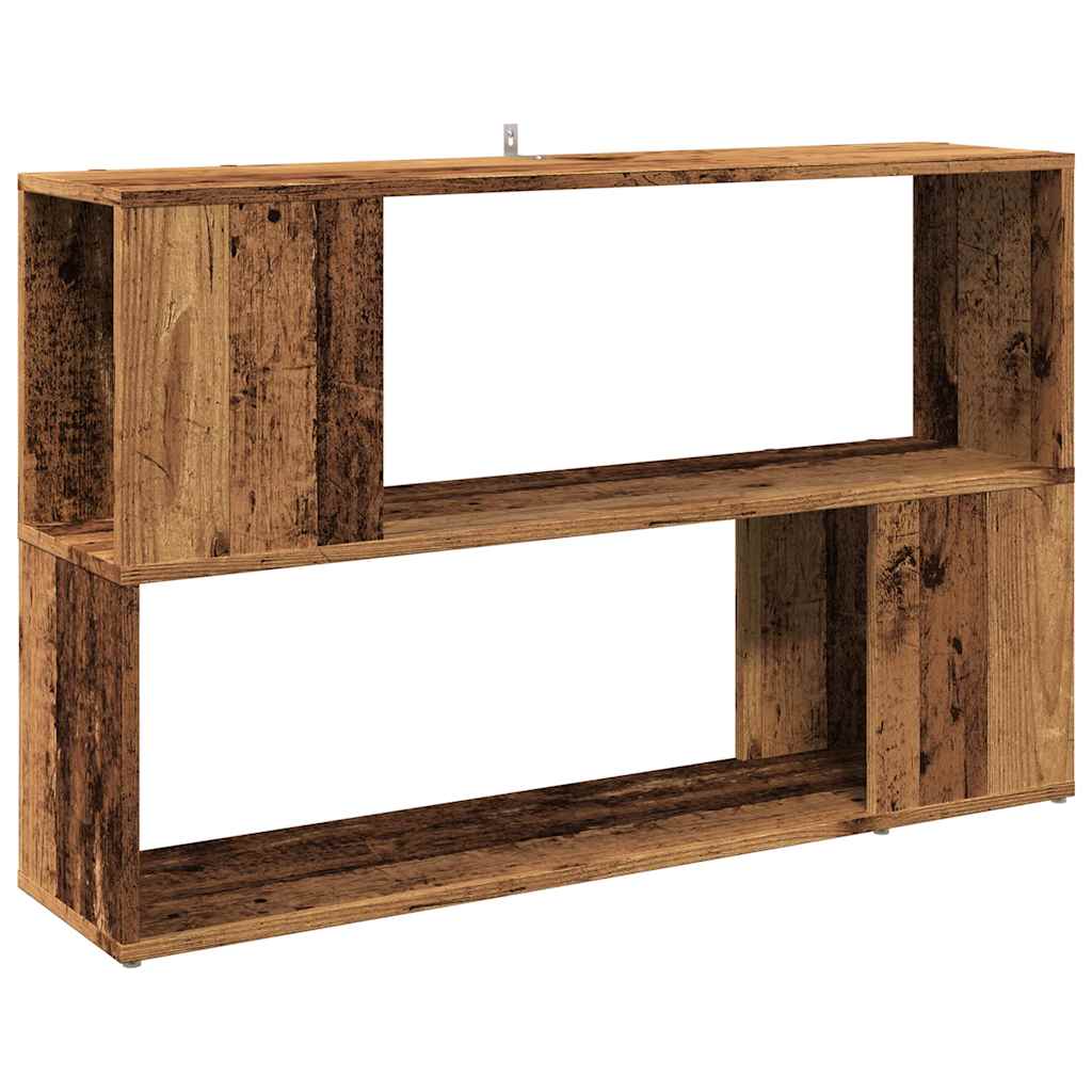 Bibliothèque vieux bois 100x24x63 cm bois d'ingénierie - XIOS