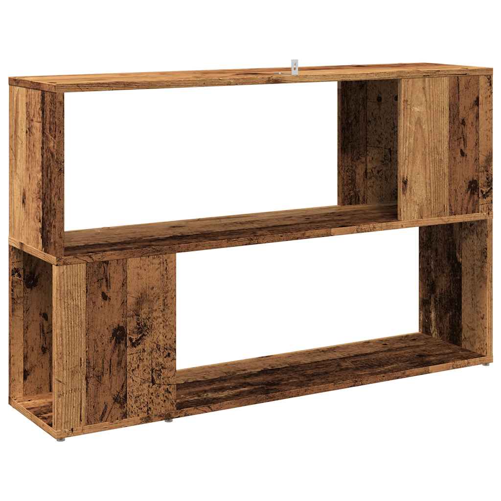 Bibliothèque vieux bois 100x24x63 cm bois d'ingénierie - XIOS