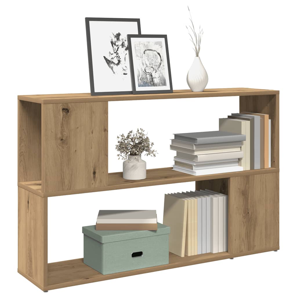 Bibliothèque chêne artisanal 100x24x63 cm bois d'ingénierie - XIOS