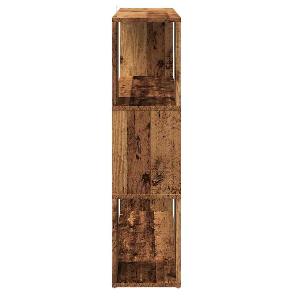 Bibliothèque/Séparateur de pièce vieux bois 100x24x94 cm - XIOS