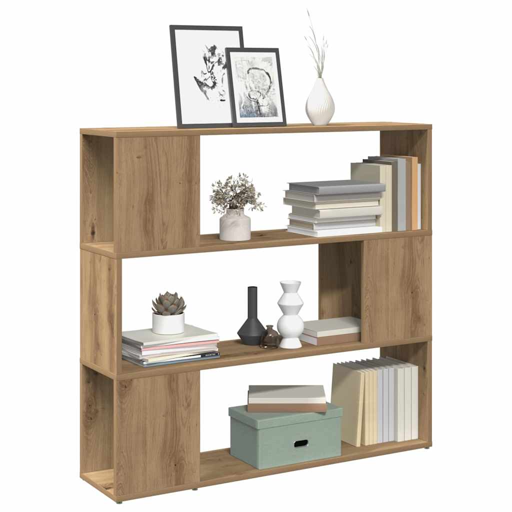 Bibliothèque/Séparateur de pièce chêne artisanal 100x24x94 cm - XIOS