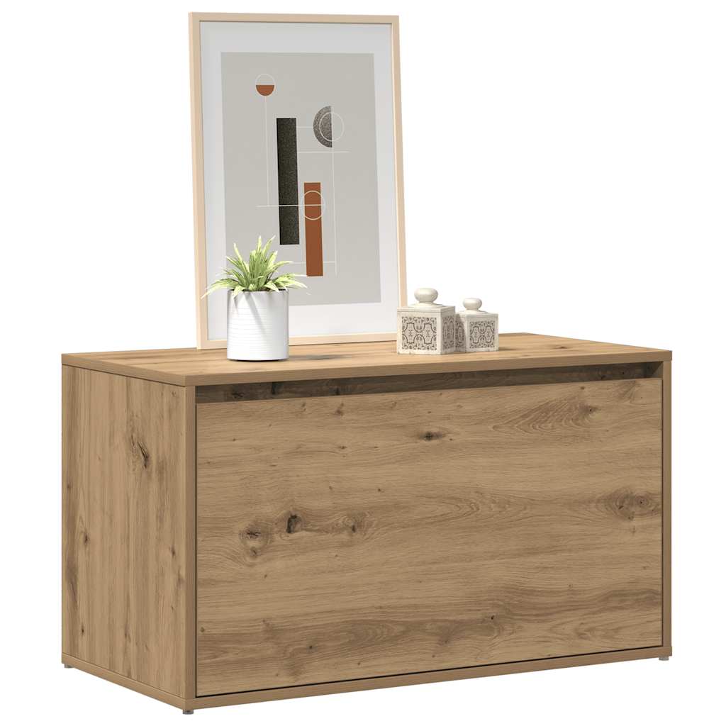 Banc d'entrée 80x40x45 cm chêne artisanal bois d'ingénierie - XIOS