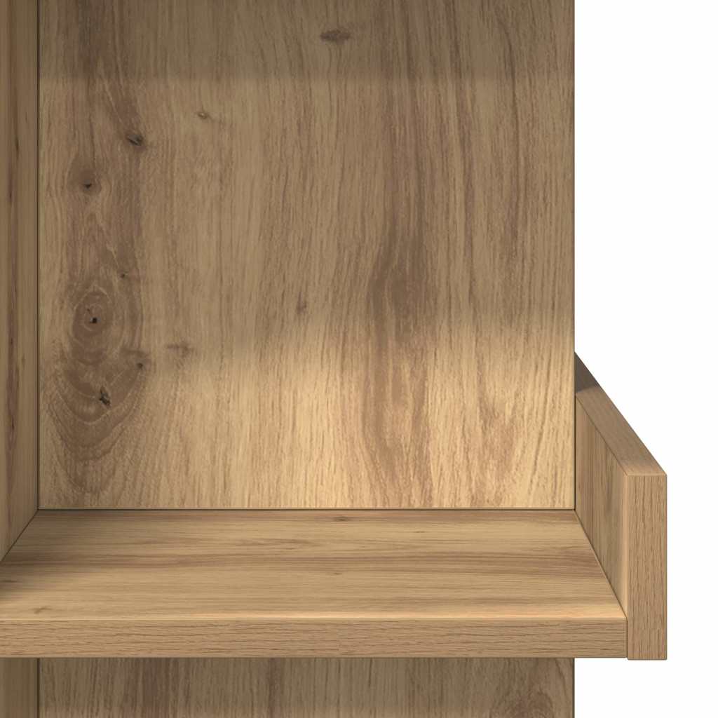 Table de bar avec étagère de rangement chêne artisanal - XIOS