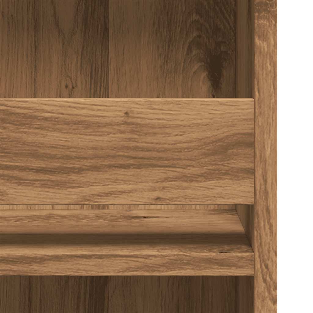 Table de bar avec étagère de rangement chêne artisanal - XIOS