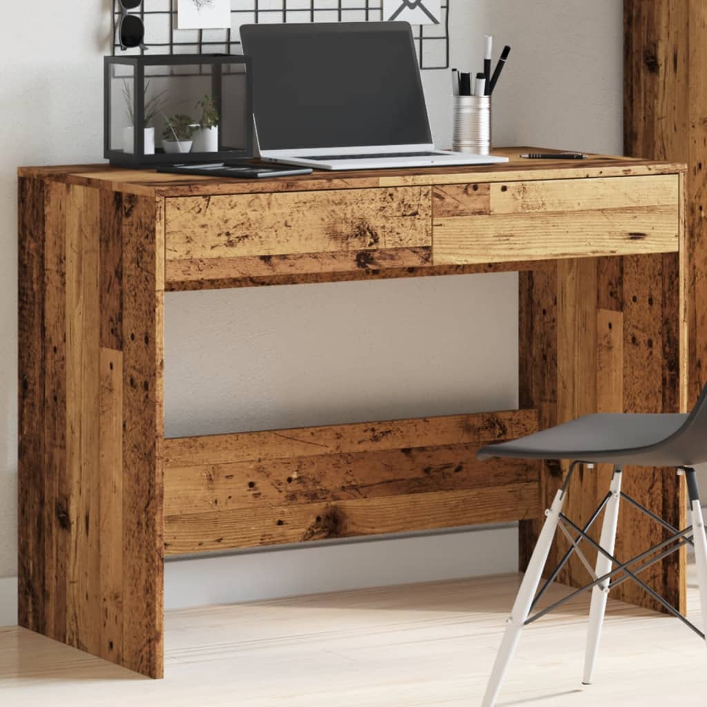 Bureau vieux bois 101x50x76,5 cm bois d'ingénierie - XIOS