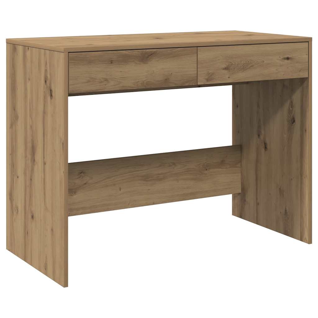 Bureau chêne artisanal 101x50x76,5 cm bois d'ingénierie - XIOS