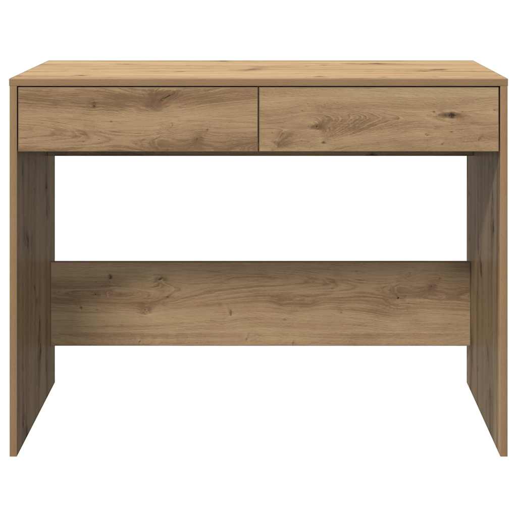 Bureau chêne artisanal 101x50x76,5 cm bois d'ingénierie - XIOS