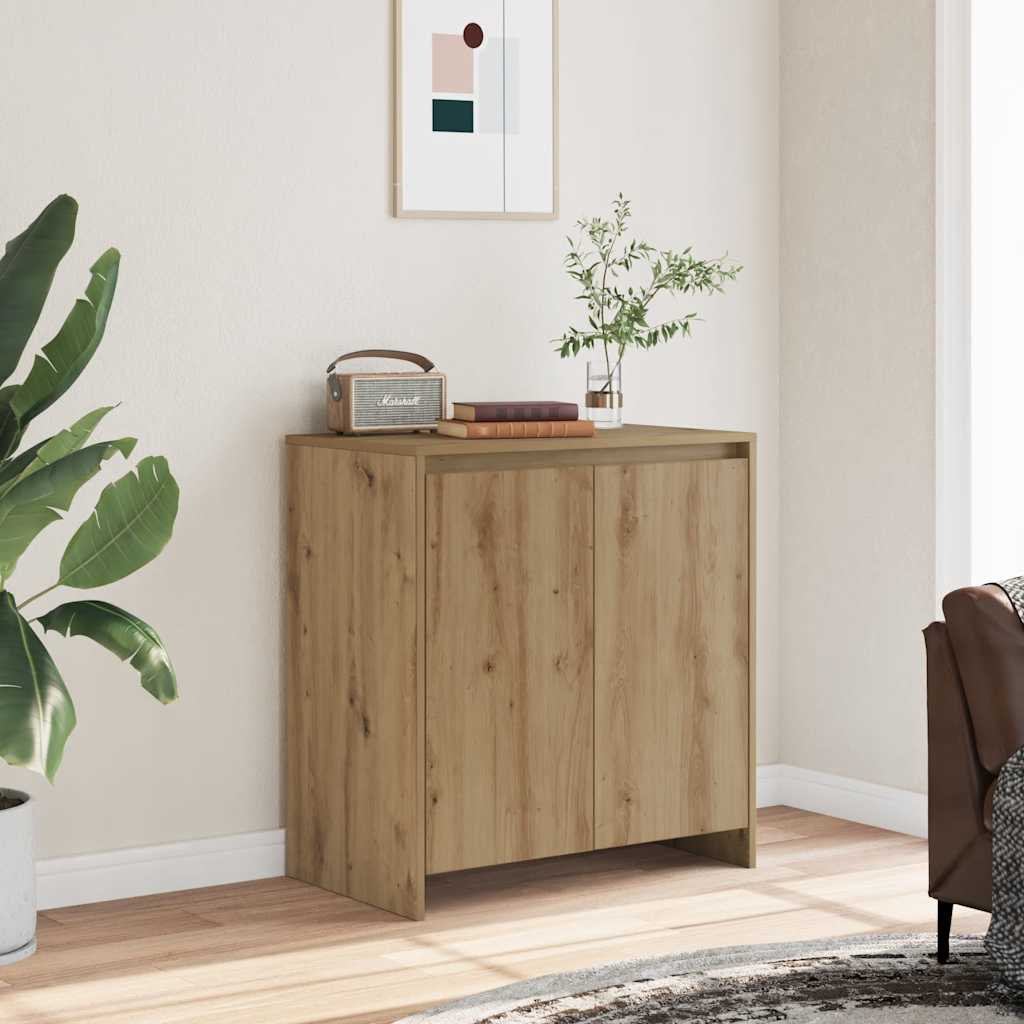 Buffet chêne artisanal 70x41x75 cm bois d'ingénierie - XIOS
